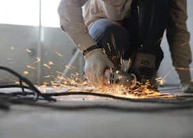 Person Holding Grinder